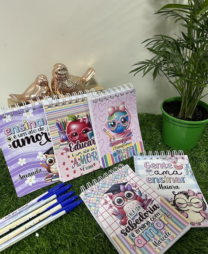 Bloquinho com caneta personalizado